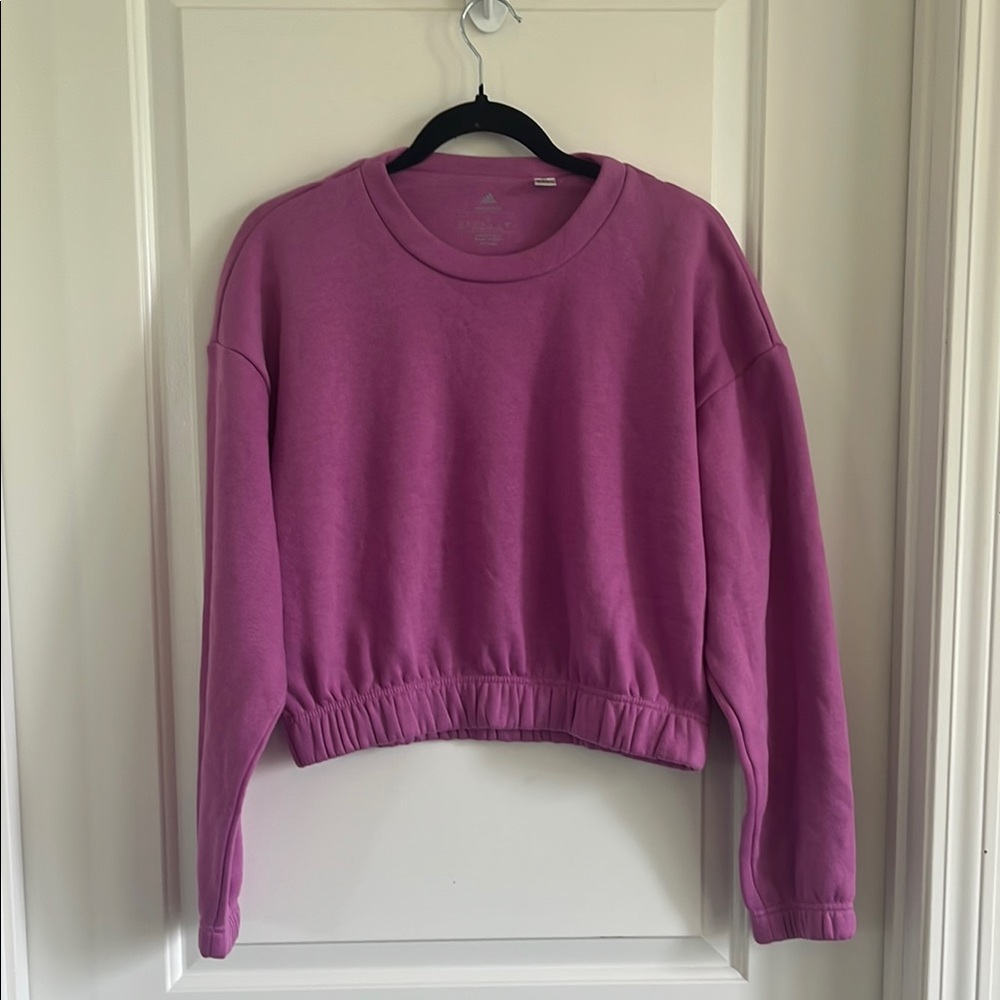 Adidas cropped sweatshirt size small